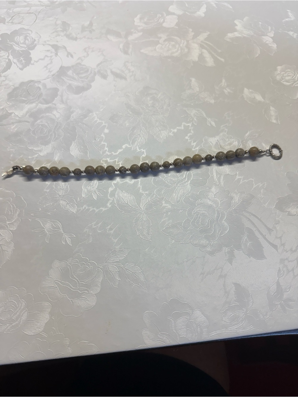 Jasper Silver Bracelet